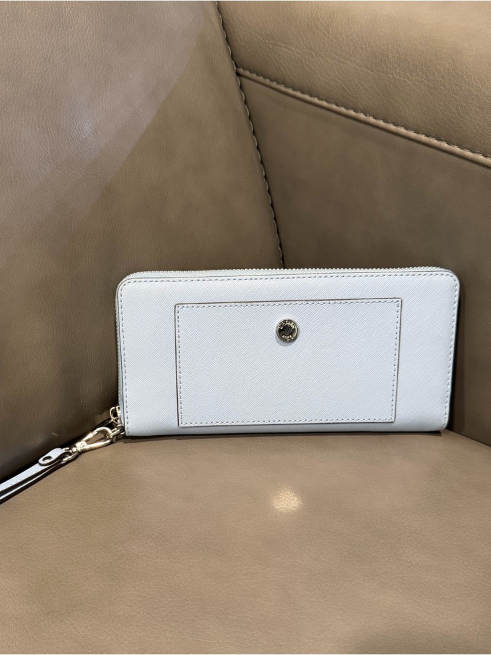Michael Kors | Blue Zip-Around Wristlet Wallet